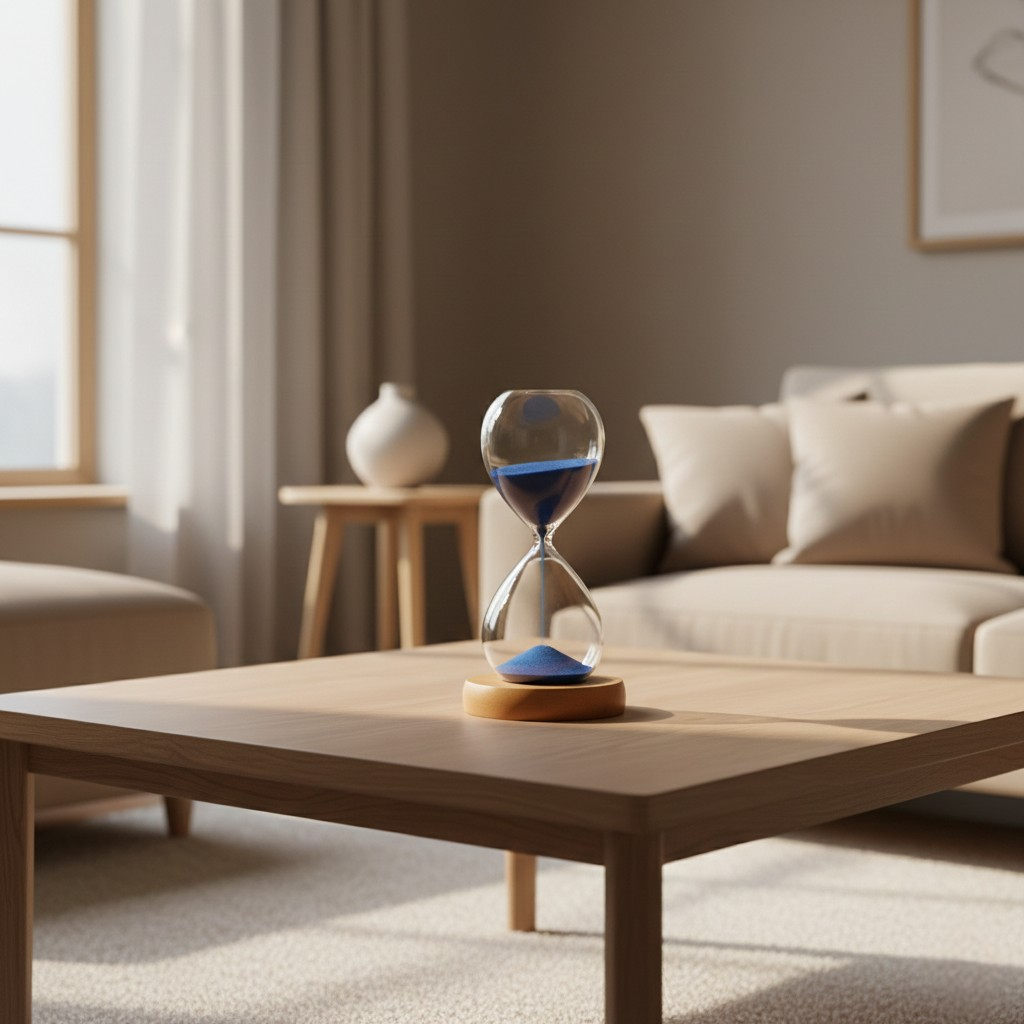 Blue Sandglass Hourglass Timer