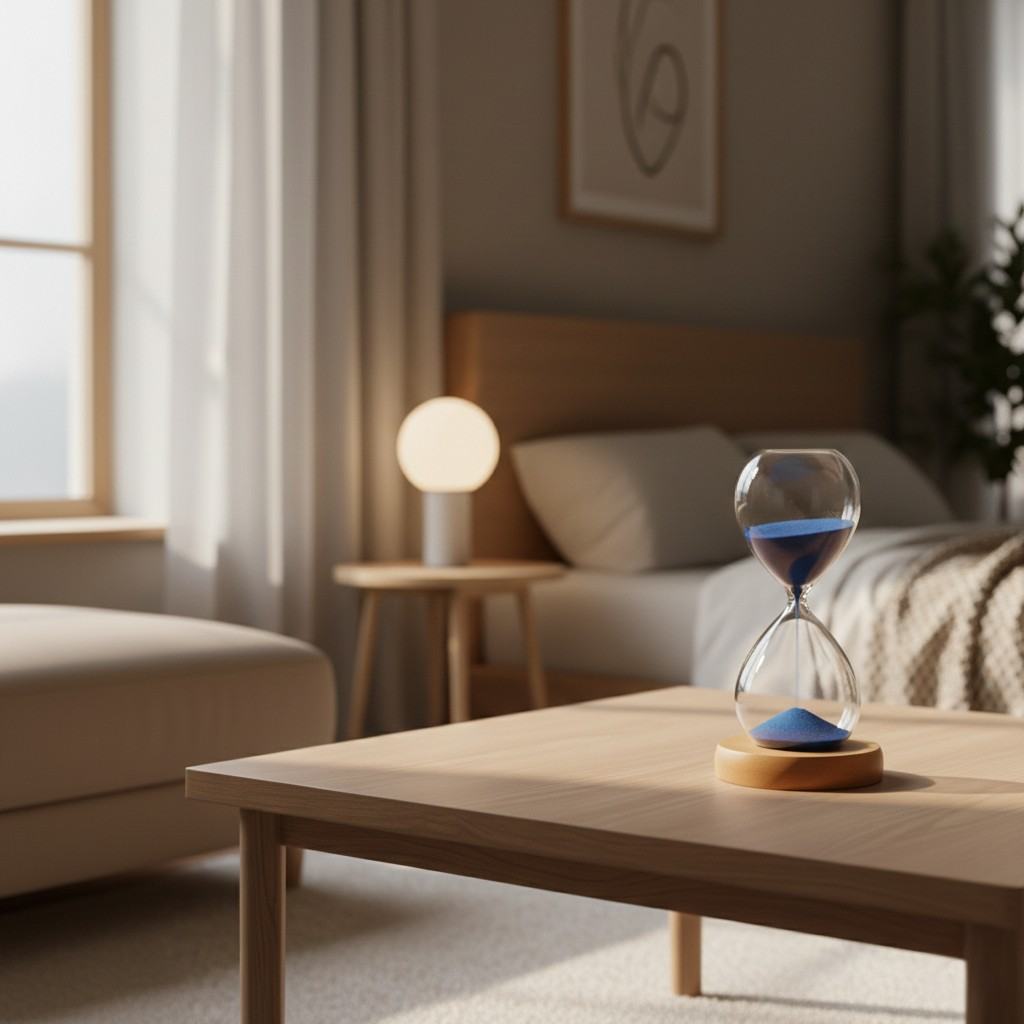 Blue Sandglass Hourglass Timer