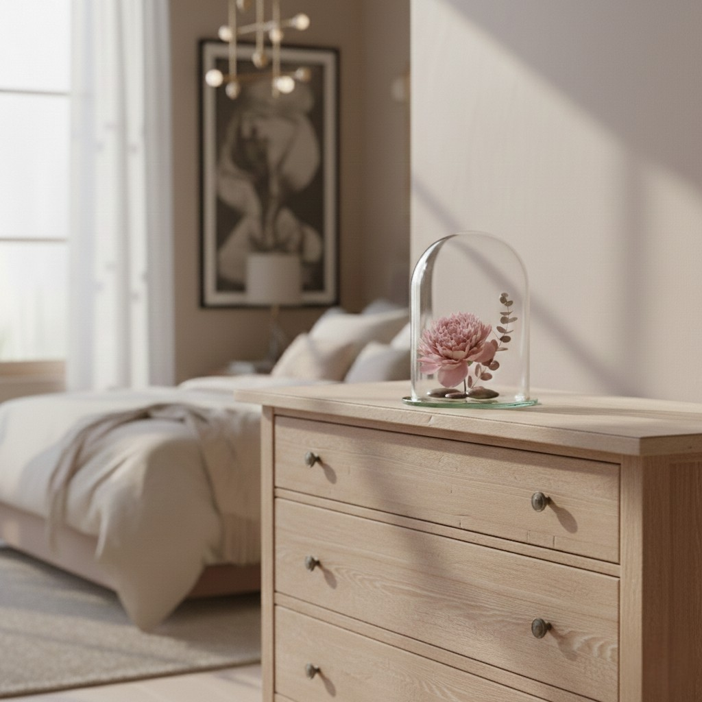 Glass Cloche Floral Display Dome