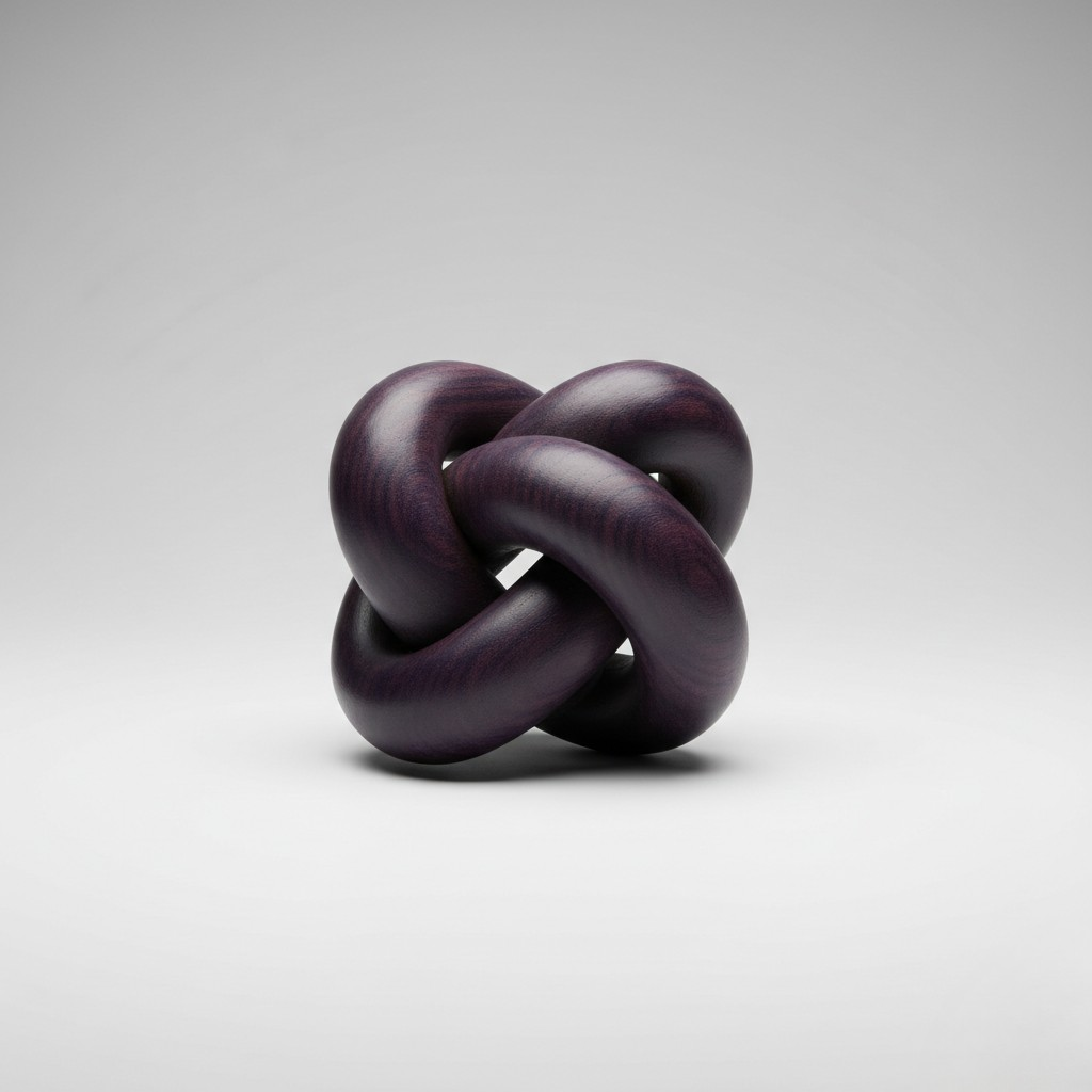 Dark Wood Knot Sculpture