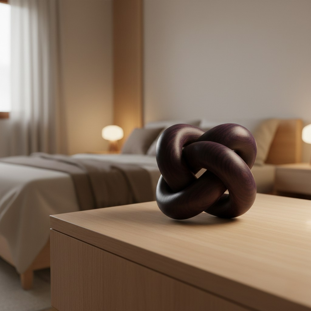 Dark Wood Knot Sculpture