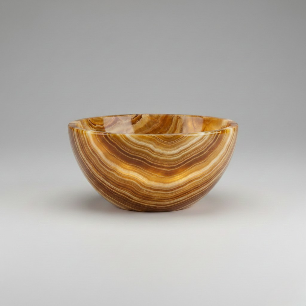 Amber Onyx Decorative Bowl