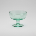 Seafoam Glass Pedestal Bowl