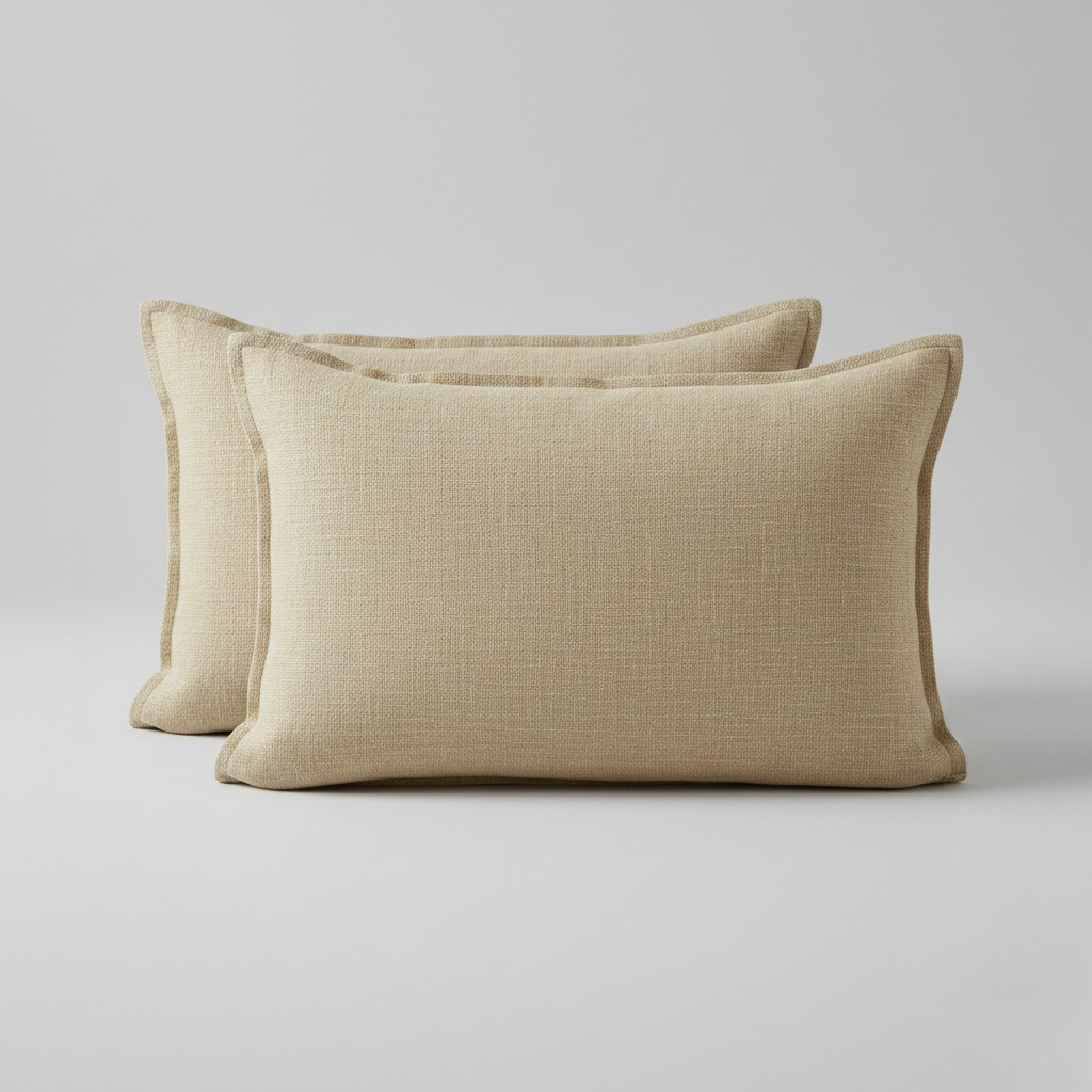 Linen Throw Pillow Covers Set