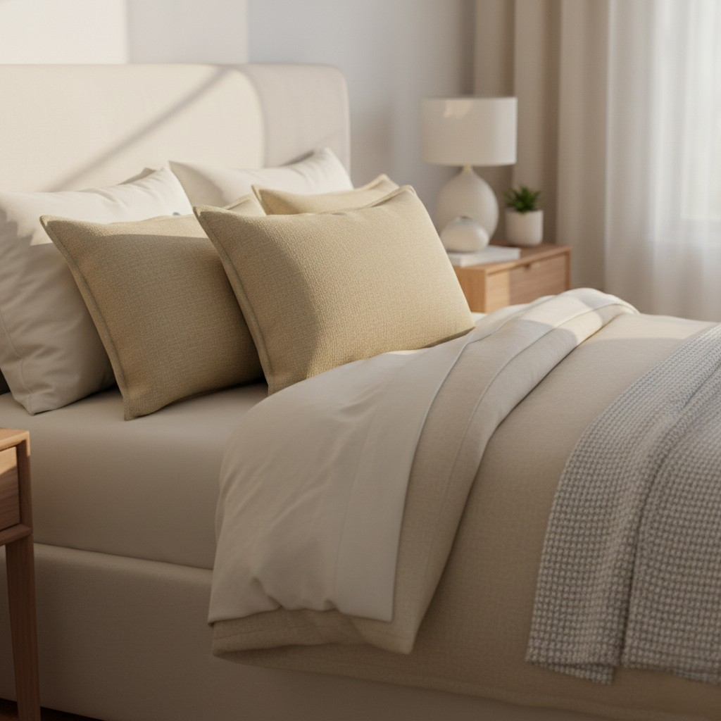 Linen Throw Pillow Covers Set