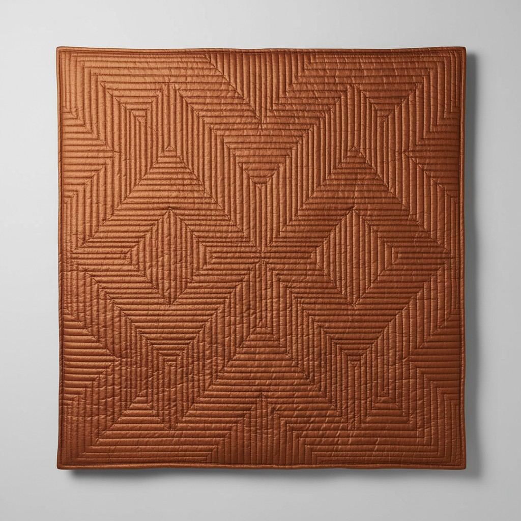 Geometric Quilted Wall Hanging Textile