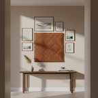 Geometric Quilted Wall Hanging Textile