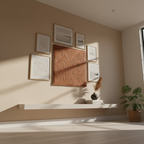 Geometric Quilted Wall Hanging Textile