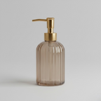 Ribbed Glass Soap Dispenser