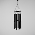 Matte Black Metal Wind Chime