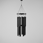 Matte Black Metal Wind Chime
