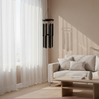 Matte Black Metal Wind Chime