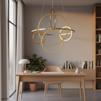 Gold Orbit Ring Chandelier